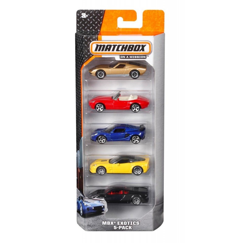 Matchbox - Pack de 5 Véhicules (modèle aléatoire)