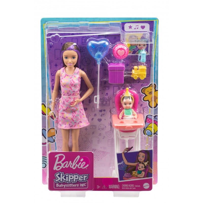 Barbie - Coffret Skipper Babysitter Anniversaire