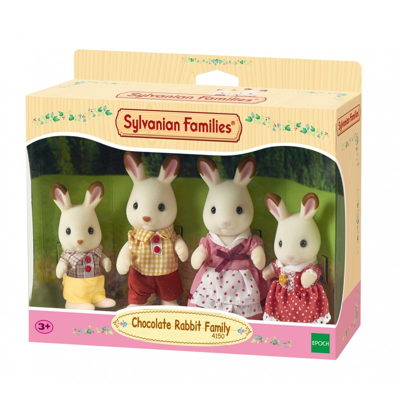 La famille lapin chocolat