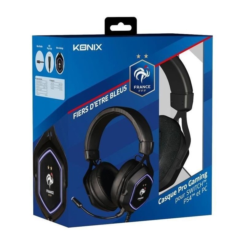 Konix Casque Hexagone FFF 7.1 USB