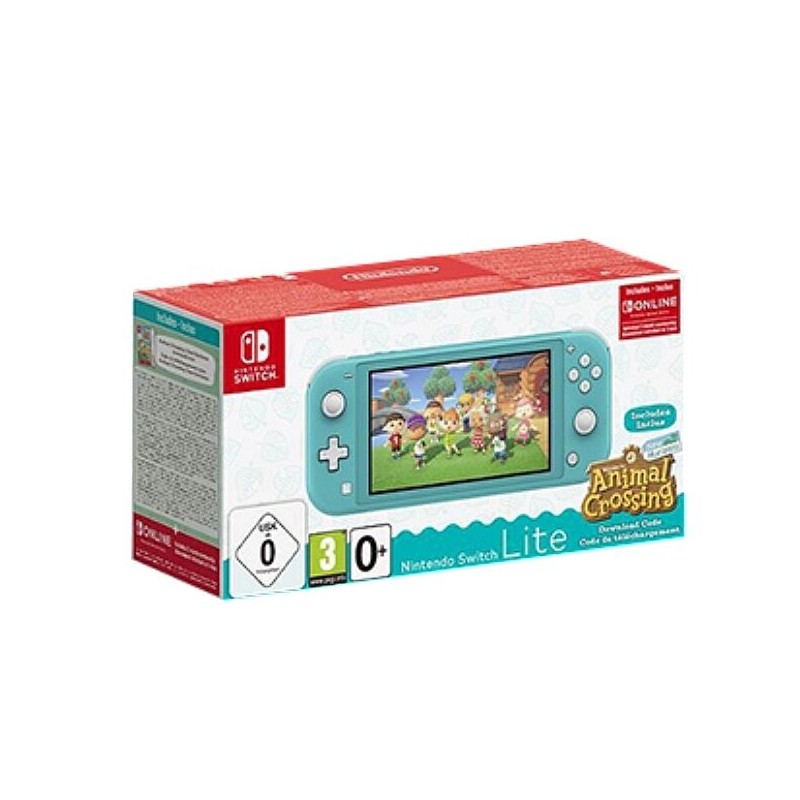 Console Nintendo Switch Lite Turquoise + Animal Crossing New Horizons