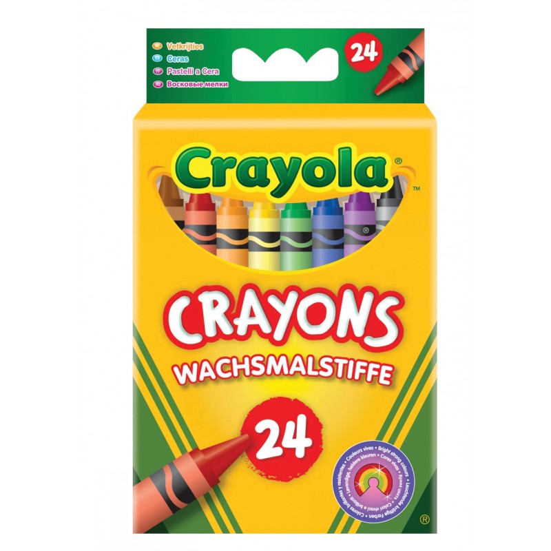 24 Crayons à la cire