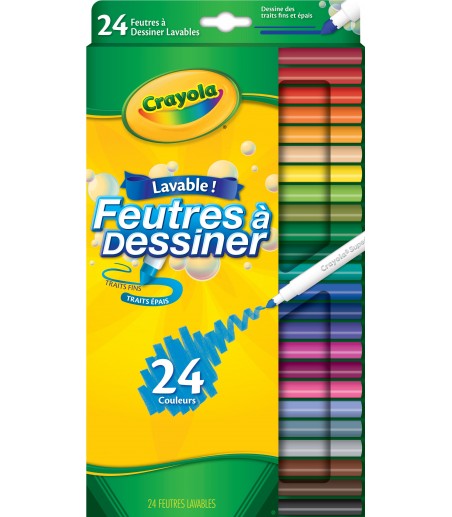 24 Feutres à dessiner Crayola