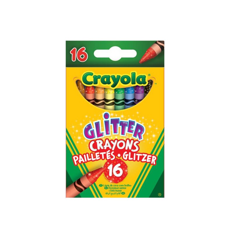 16 Crayons Pailletés