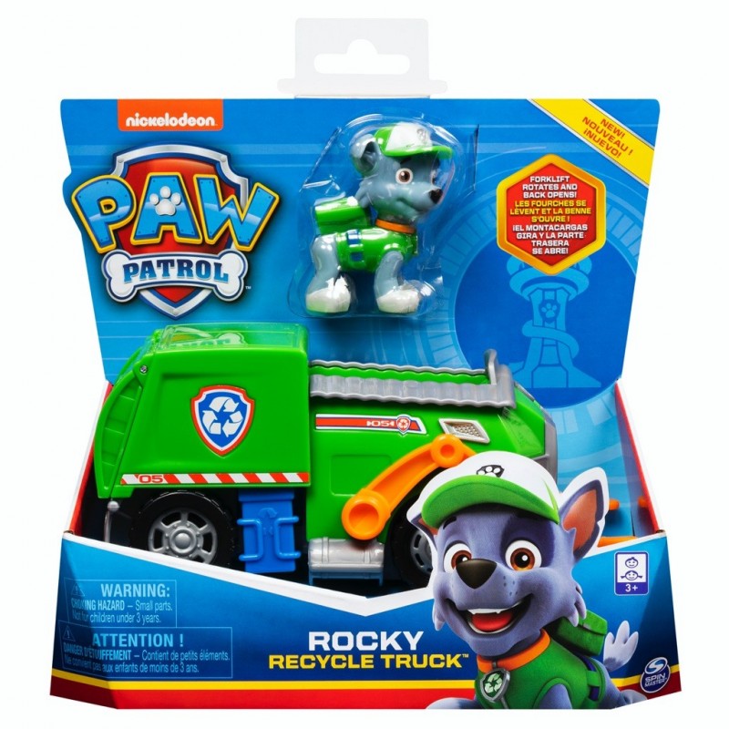 Véhicule + figurine (ruben/rocky/zuma) Paw Patrol