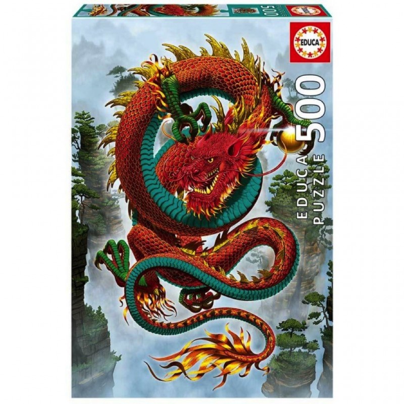 Puzzle 500 pièces - Dragon de bonne fortune