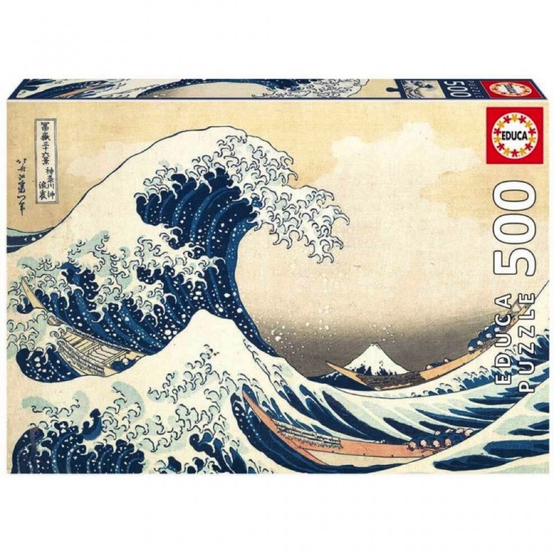Puzzle 500 pièces - La grande vague de Kanagawa