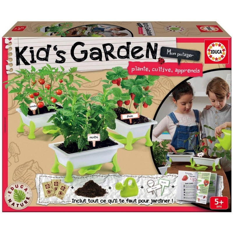 Potager Kids garden tomates, fraises, menthe