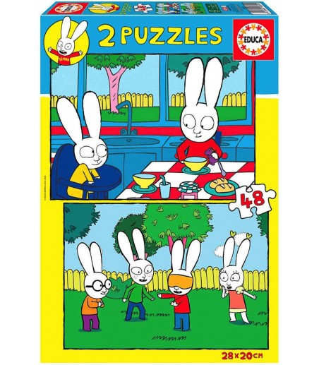 2 Puzzles 48 pièces - Simon