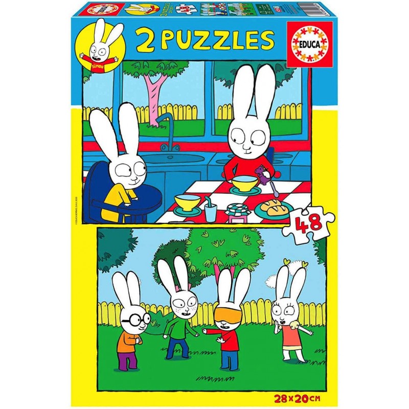 2 Puzzles 48 pièces - Simon