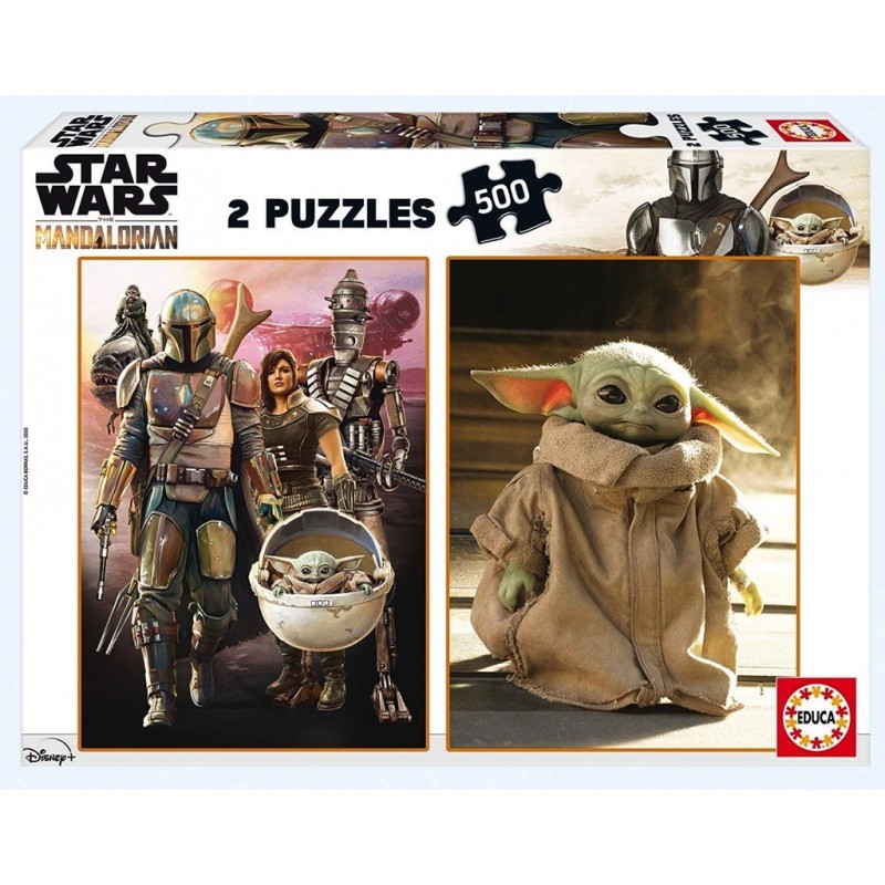 2 Puzzles 500 pièces - The Mandalorian