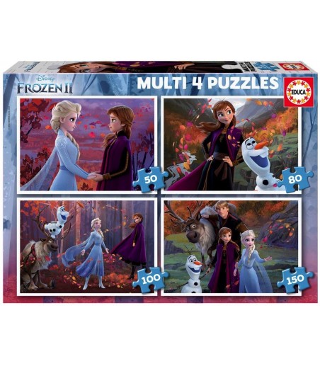 Puzzles Multi 4 en 1 Frozen