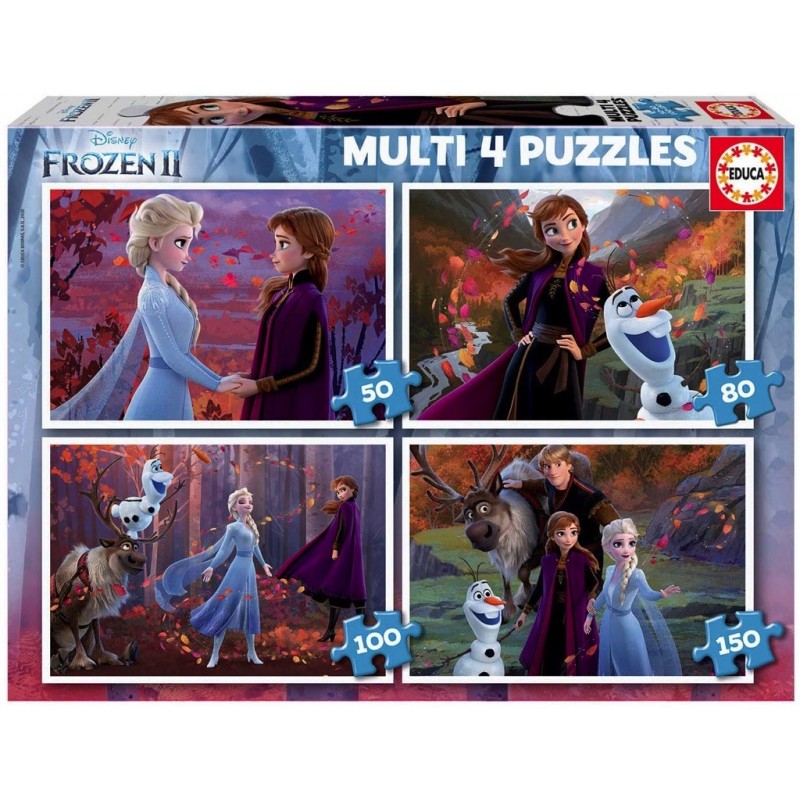Puzzles Multi 4 en 1 Frozen