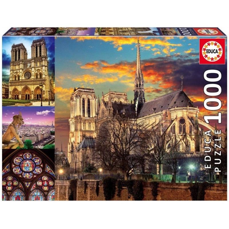 Puzzle 1000 pièces - Collage Notre Dame