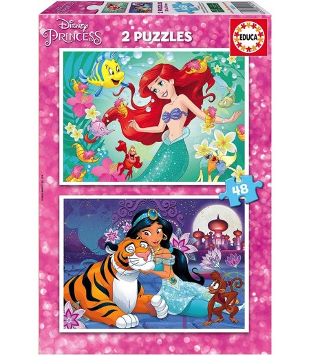 2 Puzzles 48 pièces - Ariel...