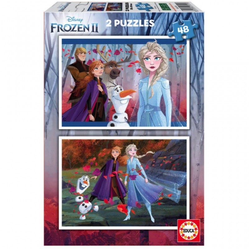 2 Puzzles 48 pièces - Reine Des Neiges 2