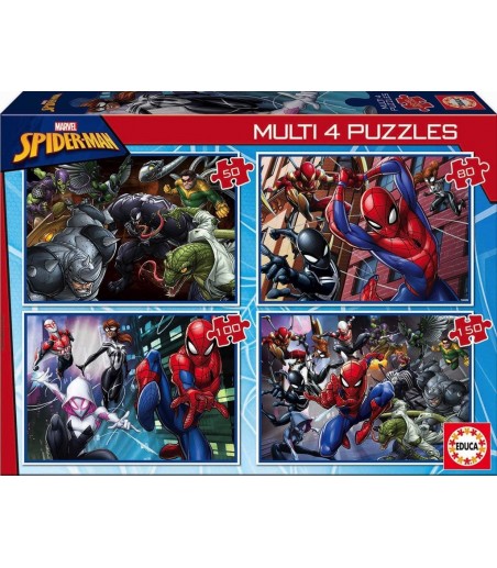 Puzzle Multi 4 en 1 Spider-Man