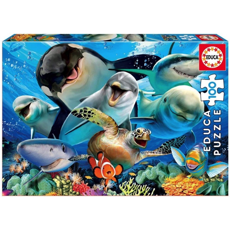 Puzzle 100 pièces - Selfie Sous L´Eau