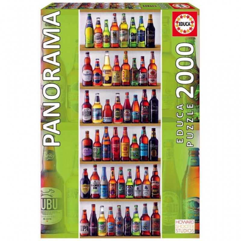 Puzzle 2000 pièces - Bières du monde "Panorama"
