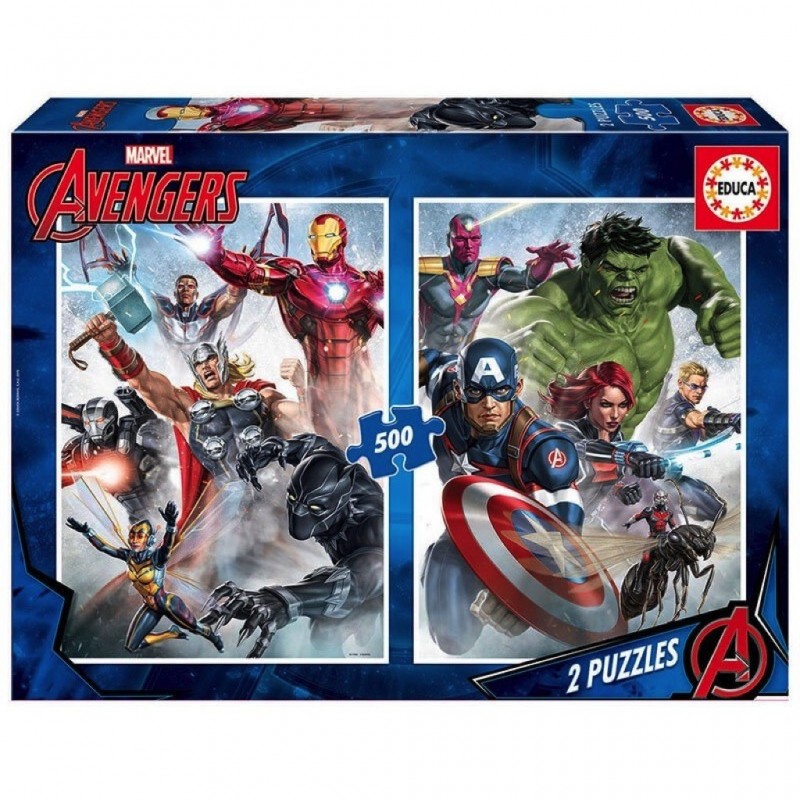 2 Puzzles 500 pièces - Avengers