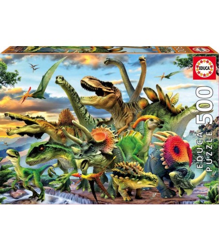 Puzzle 500 pièces - Dinosaures