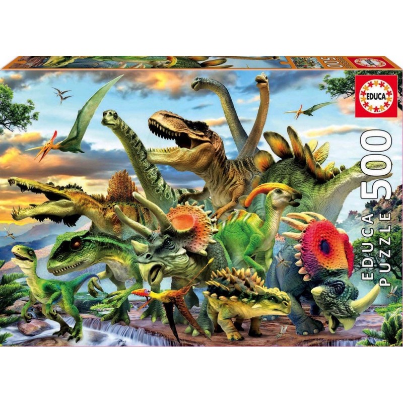 Puzzle 500 pièces - Dinosaures