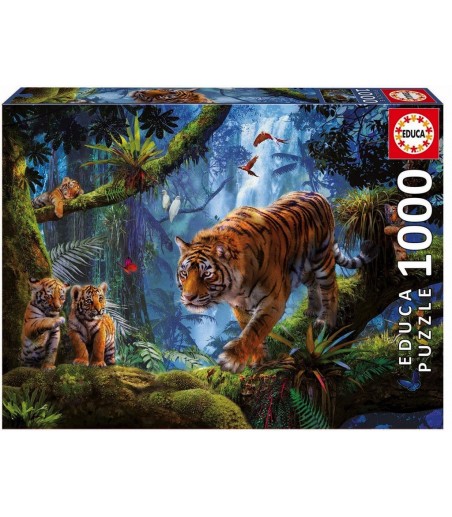 Puzzle 1000 pièces - Tigres...