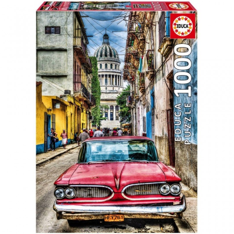 Puzzle 1000 pièces - Voiture de la havane