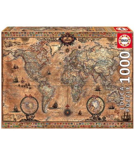Puzzle 1000 pièces Mappemonde
