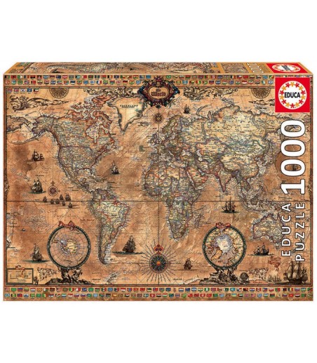 Puzzle 1000 pièces Mappemonde