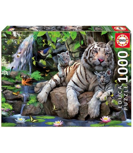 Puzzle 1000 pièces - Tigres...