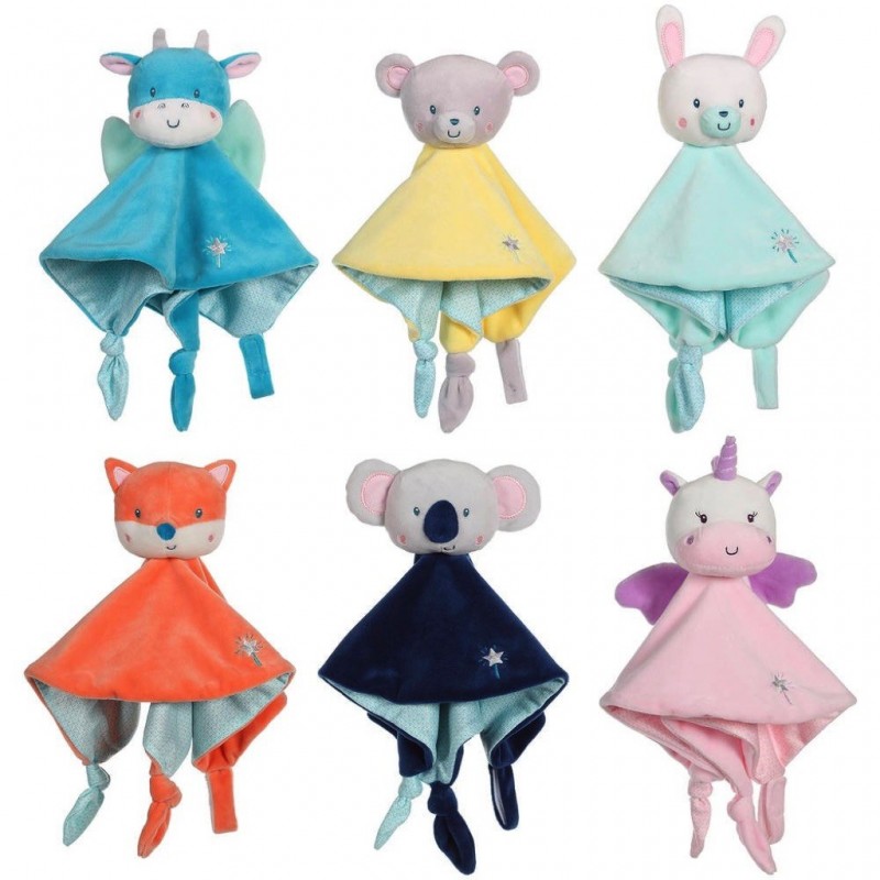 Carré doudou "Les p'tits féeriques"  24 cm