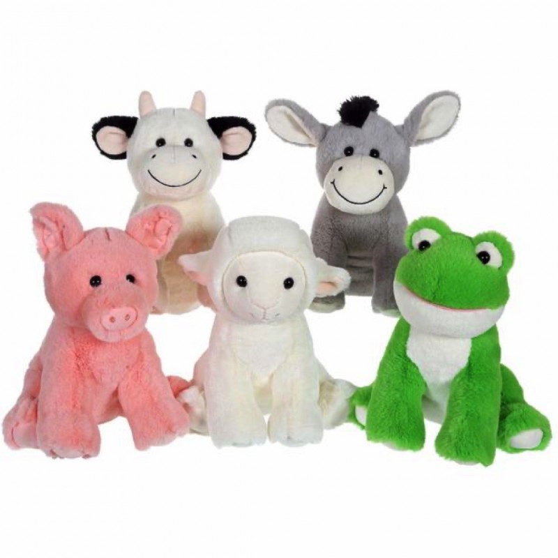 Peluche animal de la ferme 25 cm