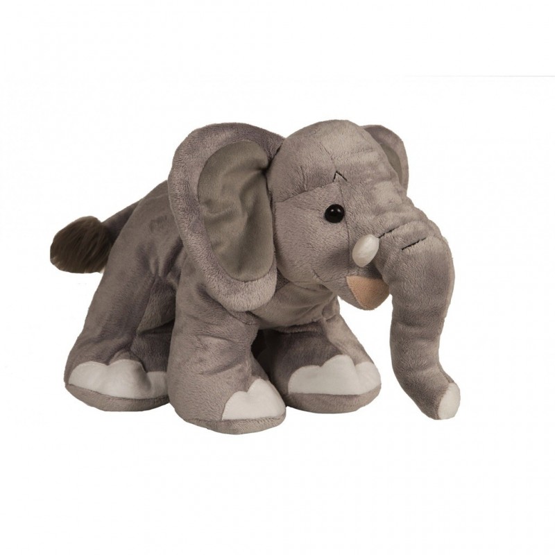 Peluche Éléphant gris debout  24 cm