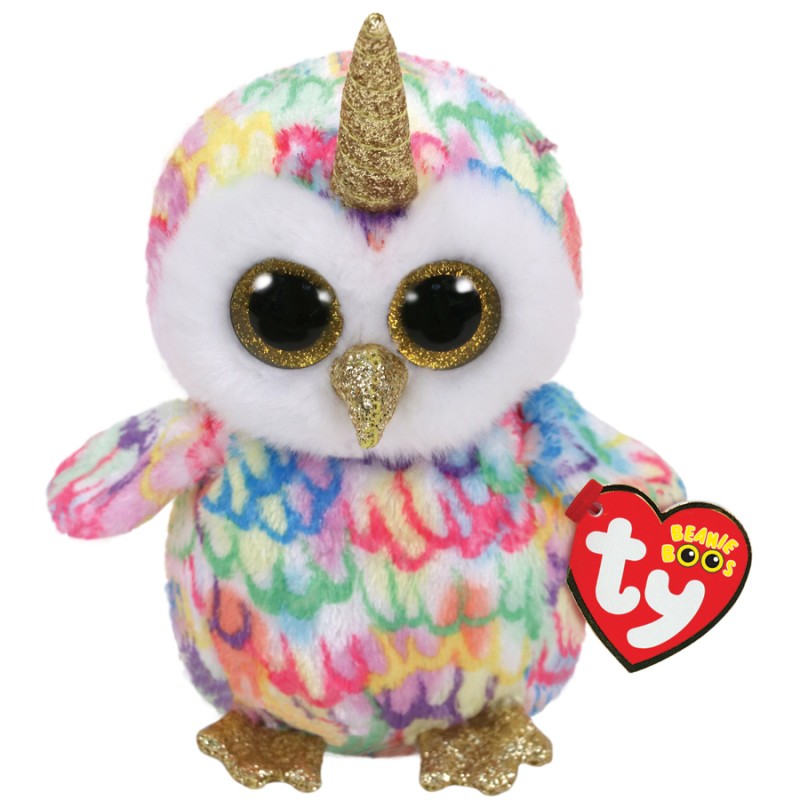 Beanie Boo's - Peluche Enchanted le hibou licorne 15cm