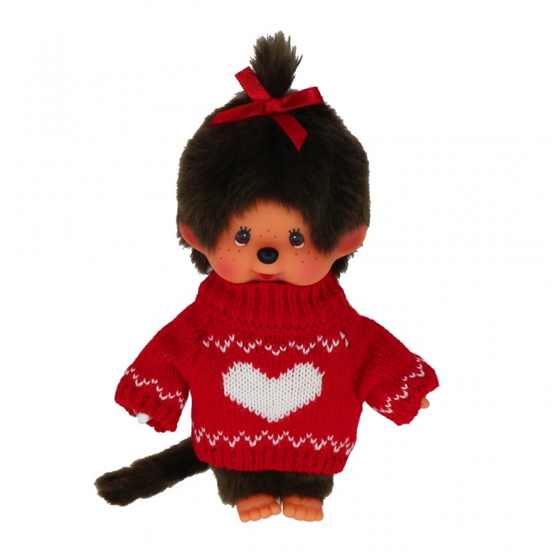 Monchhichi Pull Coeur 20cm