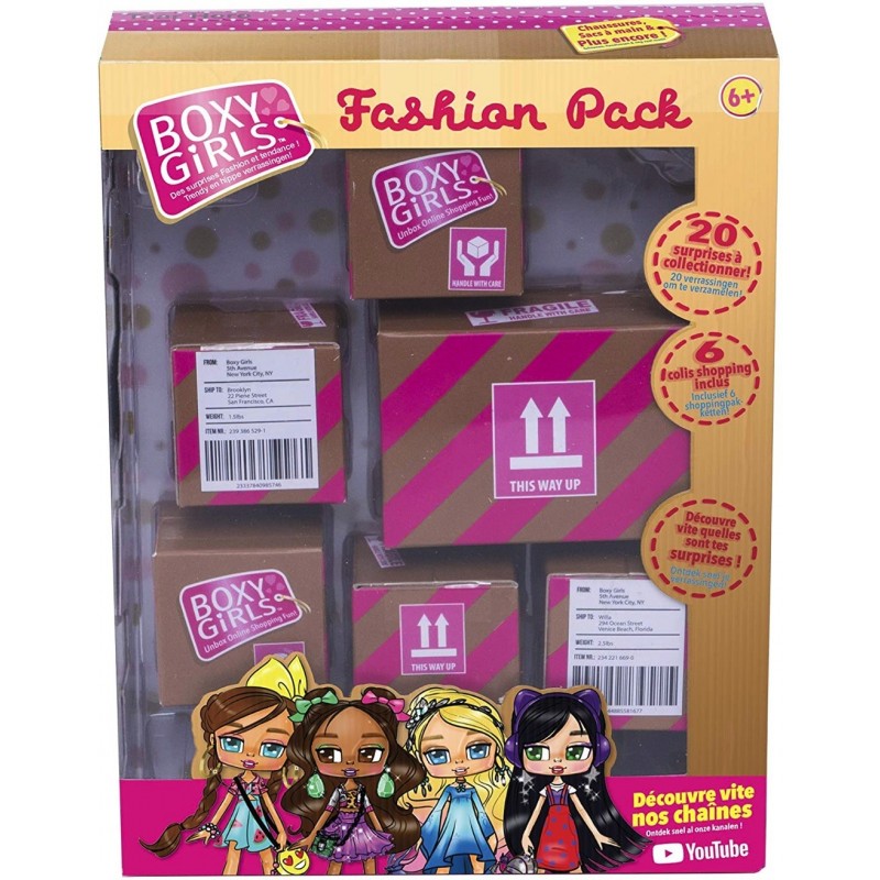 Boxy Girls -  Pack 6 colis shopping