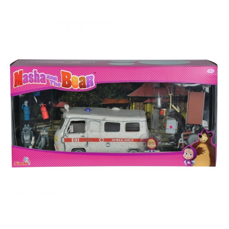 Masha and the Bear - Masha Playset "Ambulance"