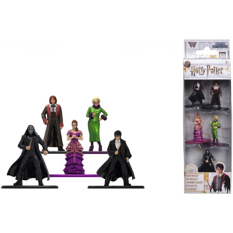 Set 5 Figurines Harry Potter - Personnages en Métal 4cm