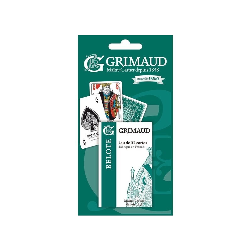 Grimaud Origine - Belote Jeu de 32 Cartes