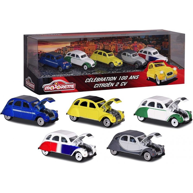 Majorette - Voiture Vintage Citroen 2CV Giftpack