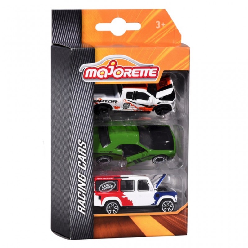 Majorette - Coffret 3 véhicules de course racing