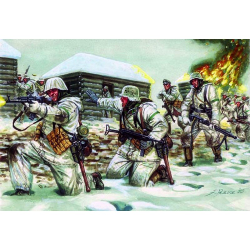 Figurines Infanterie allemande tenue hiver - Italeri 6151