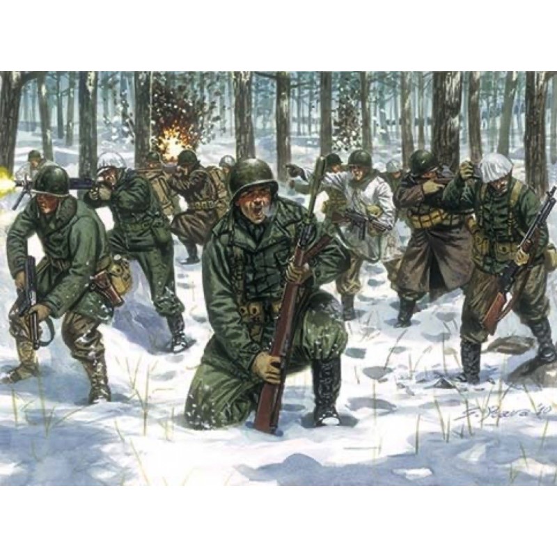 Figurines Infanterie US Uniforme hiver - Italeri 6133