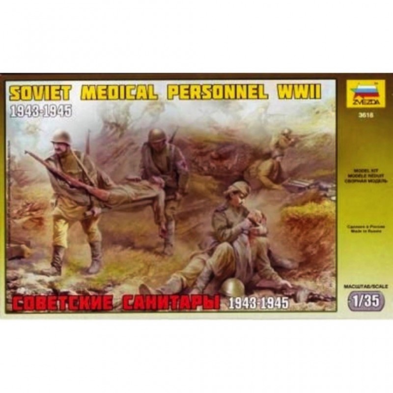 Figurines Infirmiers Soviet 2ème Guerre Mondiale