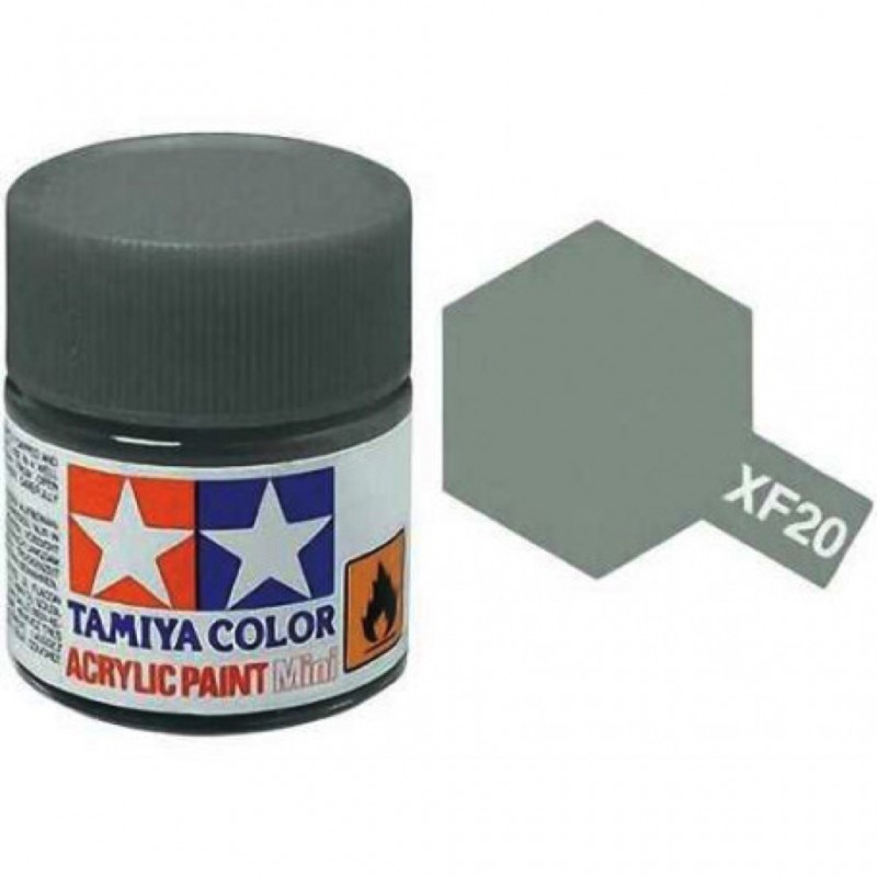 Xf20 gris moyen mat - Mini pot peinture maquette