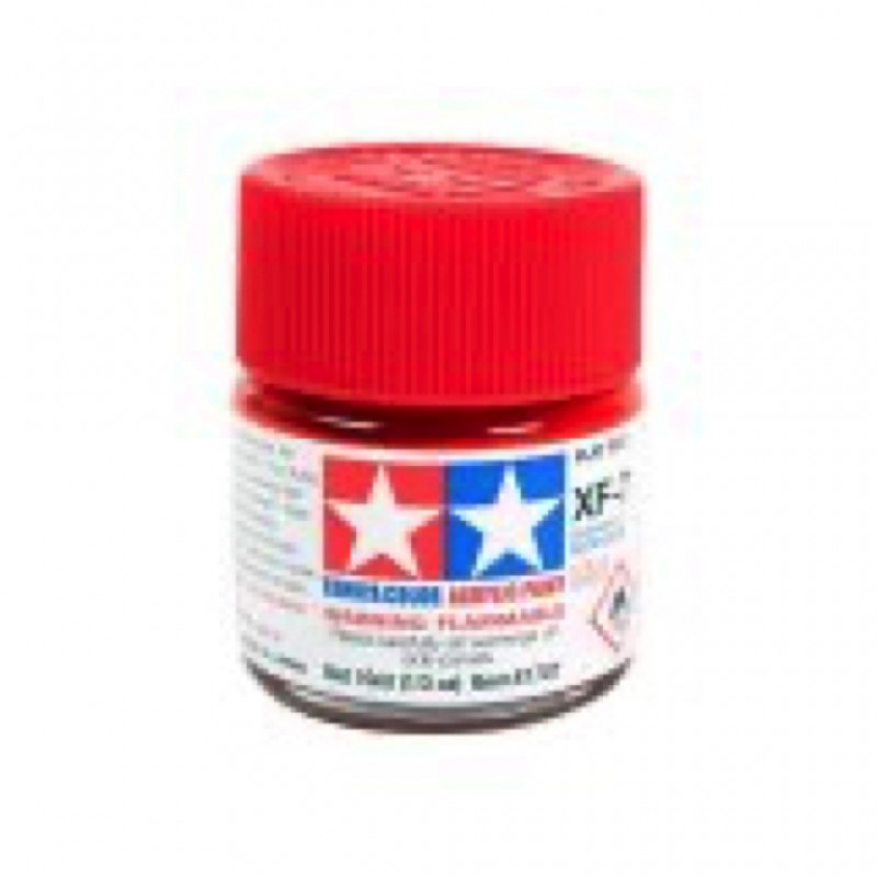 Xf7 rouge mat - Mini pot peinture maquette