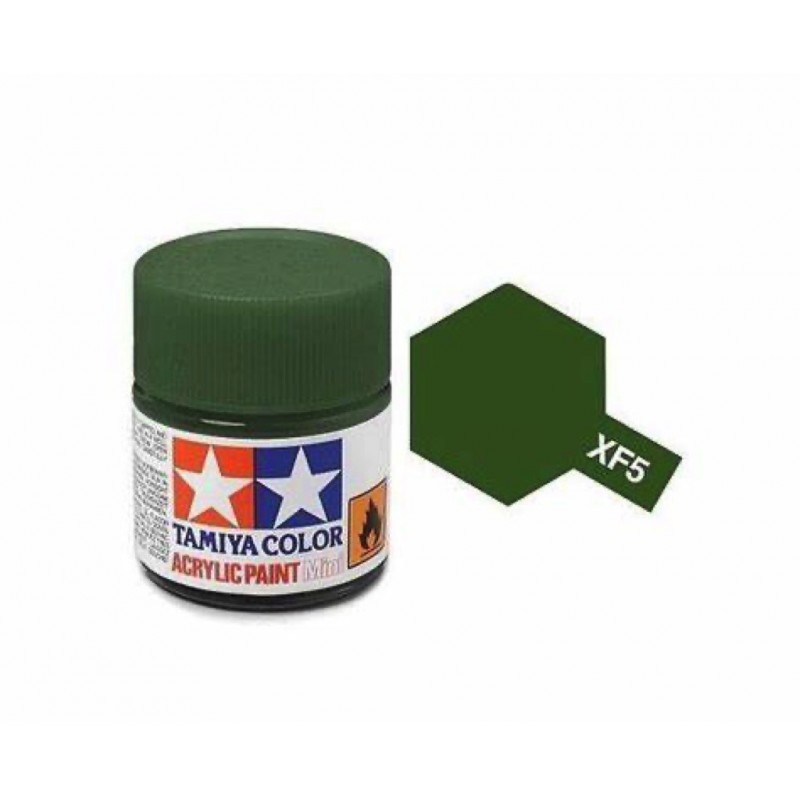 Xf5 vert mat - Mini pot peinture maquette
