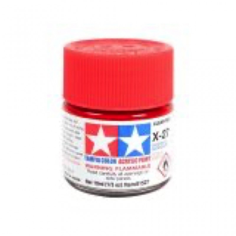 X27 rouge translucide brillant - Mini pot peinture maquette