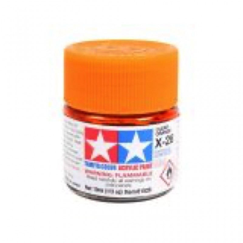 X26 orange translucide - Mini pot peinture maquette